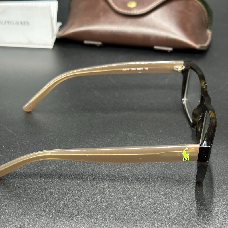 NEW RALPH LAUREN RL 6118 5003 DARK HAVANA EYEGLASSES RL6118 52-17-145 B38mm gallery