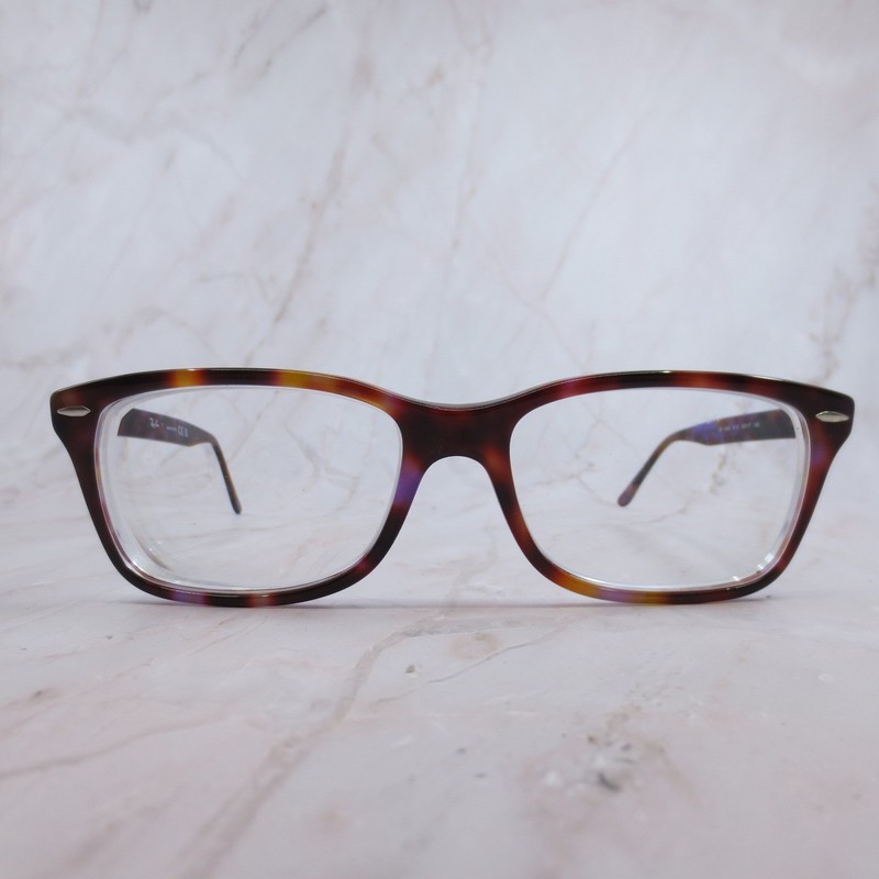 Ray-Ban RB 5428 8175 Purple Tortoise Square Eyeglass Frames 55-17-145