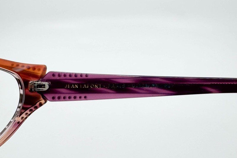 Jean Lafont Eyeglasses Eldorado 857 Striped Purple Frame France 52[]17 142 16849 gallery