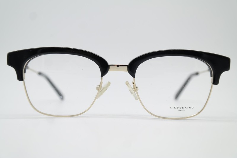 Glasses LIEBESKIND 11007 Black Gold Oval Eyeglass Frame New