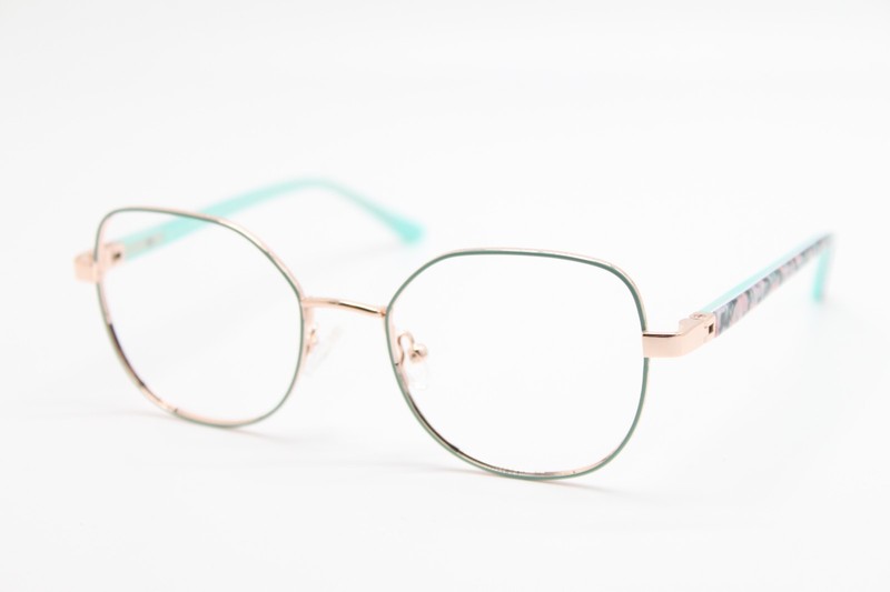 NEW NIKI NICOLE MILLER GIADA C02 BLUE GOLD AUTHENTIC EYEGLASSES 48-18