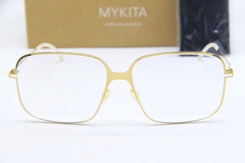 NEW MYKITA LITE NELLI COL. 013 GOLD AUTHENTIC EYEGLASSES W/CASE 57-15 gallery