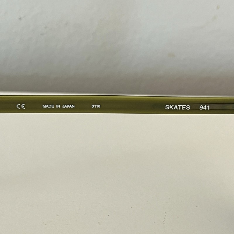 l.a. eyeworks Skates Eyeglasses Frames Grey Lime Green Round Made In Japan gallery