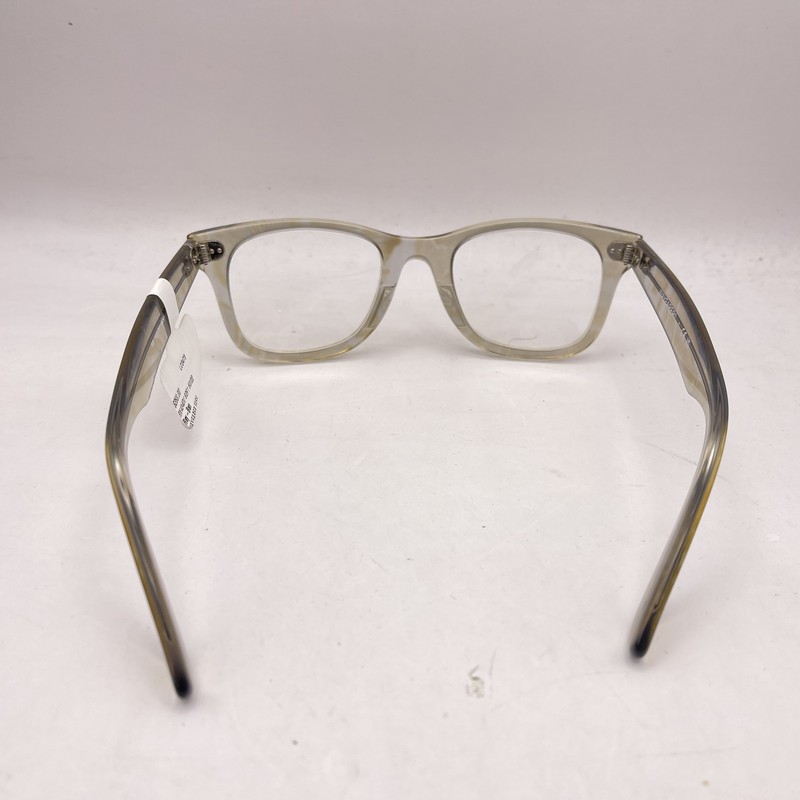 Ray Ban Unisex Wayfarer Ease Square Full Rim Eyeglasses RX4340 Photo Stripe Gray gallery