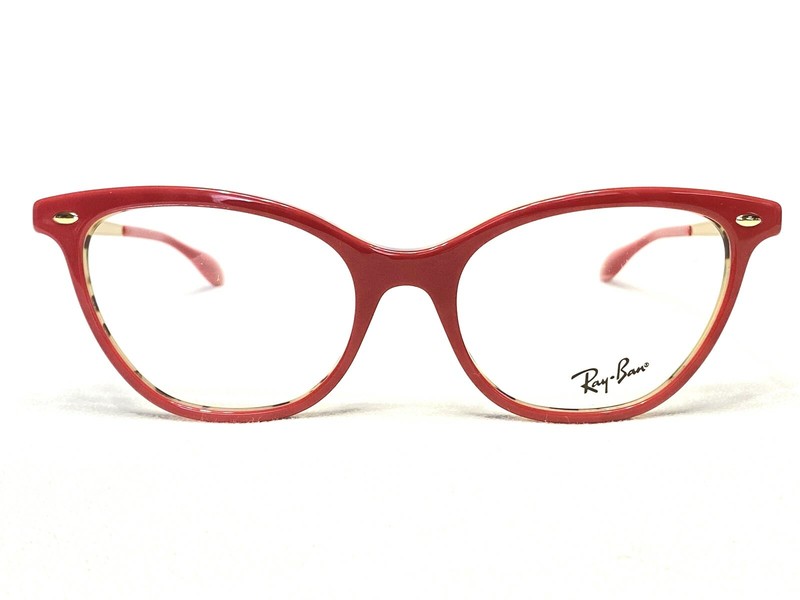 NEW Ray Ban RB5360 5714 Womens Red Tortoise Gold Cat Eyeglasses Frames 54/18~145 gallery