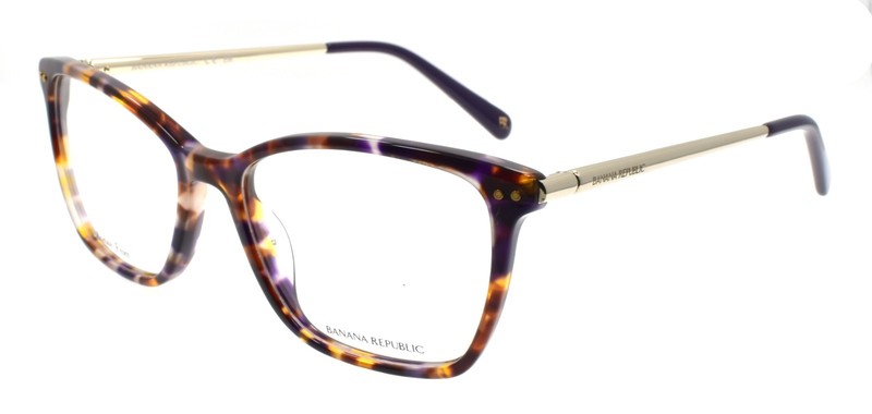 Banana Republic BR228 DEX Women’s Glasses Frames 52-16-135 Brown Violet Havana