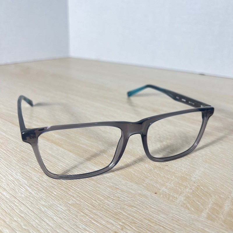 John Varvatos V374 Smoke Eyeglasses Frames ONLY Black Gray Blue 55-17-145