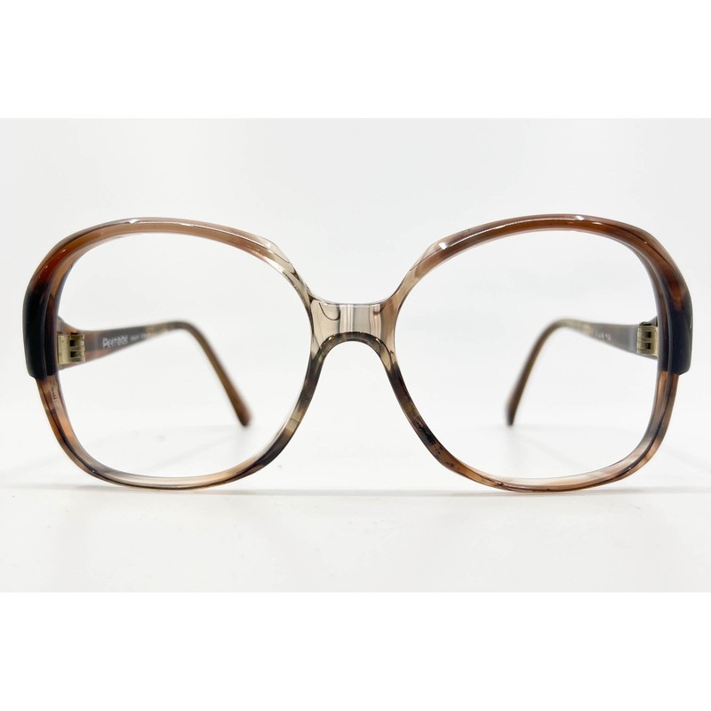 Peerage Frame France Nakina Oversized Square Eyeglasses Clear Brown Tortoise