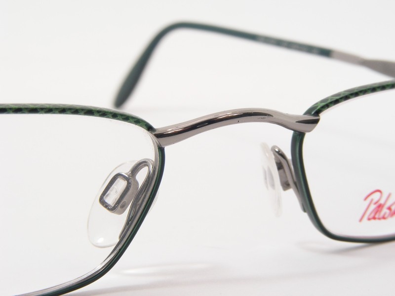 Paloma Picasso by METZLER 8371 707 GREEN / SILVER EYEGLASSES 48-20-135mm (NOTES) gallery