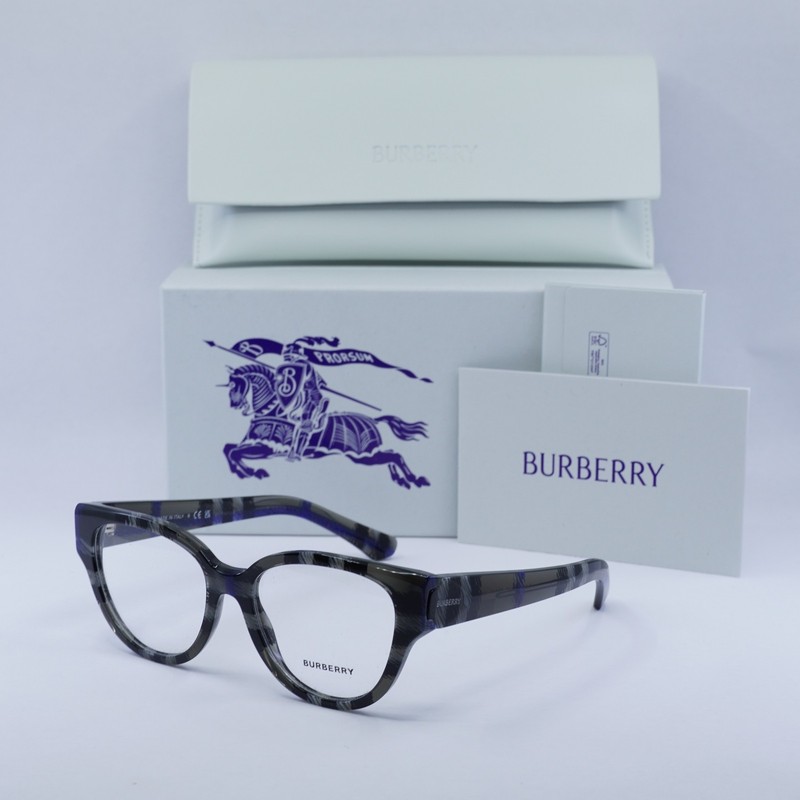 BURBERRY BE2421 4147 Check Lichen 53mm Eyeglasses New Authentic