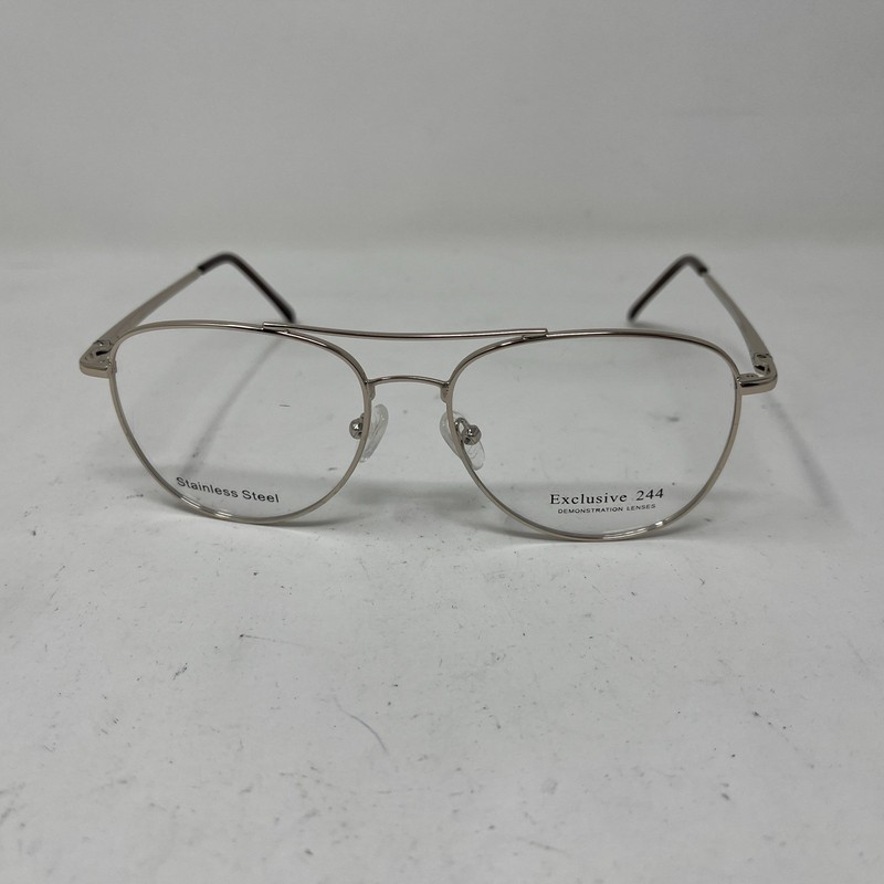 Exclusive Eyewear 244 Gold 54-15/135 Flex Hinge Eyeglasses 206A