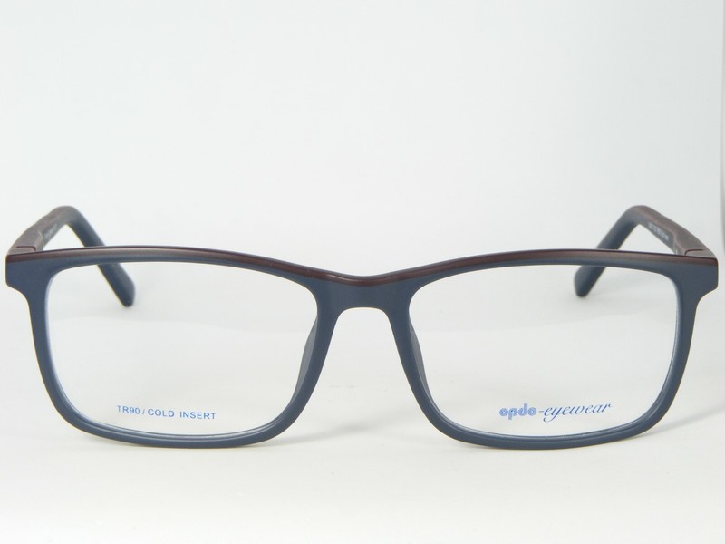 Opdo eyewear 4167-1 NAVY /BURGUNDY EYEGLASSES GLASSES 54-17-138 TR90 Cold Insert gallery