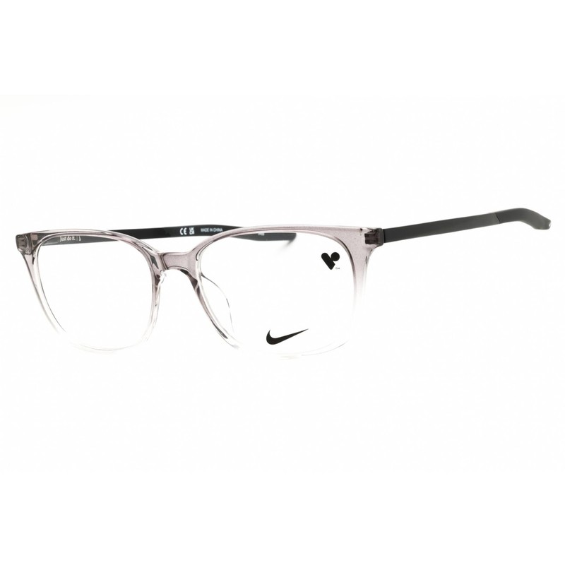 Nike Women’s Eyeglasses Dark Grey/Clear Fade Acetate Full Rim Frame 7283 035