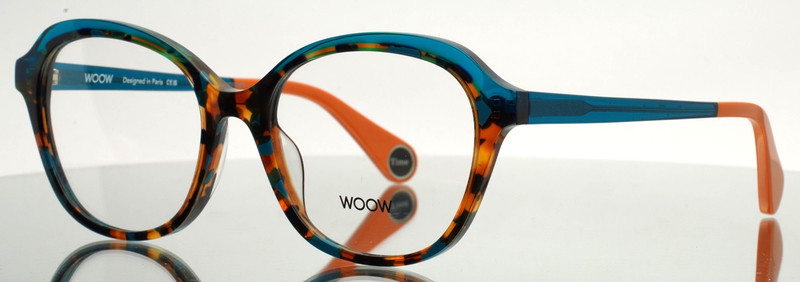 WOOW Party Time 2 2130 Caramel Turquoise Camouflage Womens Eyeglasses 53-17-140