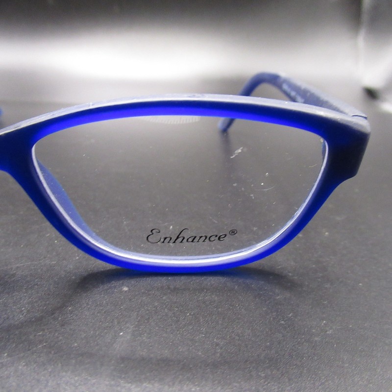 Enhance 3958 Matt Cobalt Blue Full Rim Eyeglass Frames 52-16-143 Unisex gallery