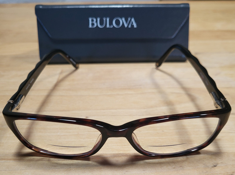Bulova Massy Tortoise 53-16-135mm Eyeglasses with Case~excellent condition