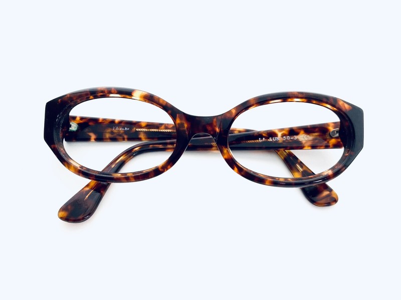 VTG Elizabeth Arden Brown Tortoise Lucite Oval Glasses EA SUN 50 15 130 gallery