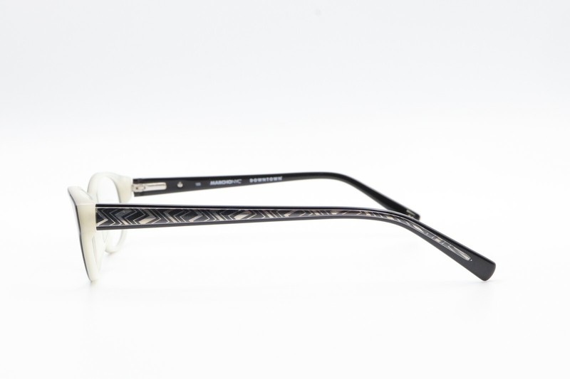 MARCHON NYC TRIBECA 001 Polished Black / Silver 50-16-135 Frames Flex Hinges L94 gallery