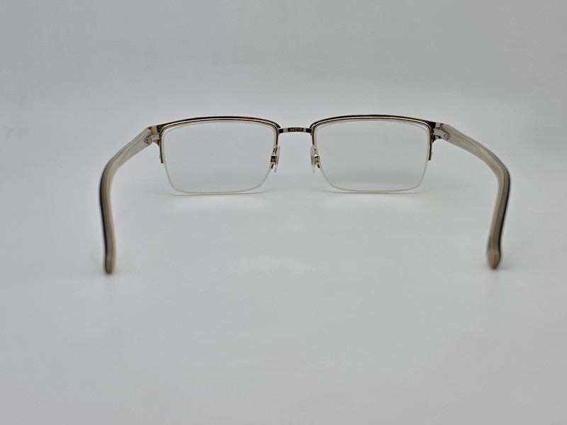 Randy Jackson Zyloware 1042 C021 Black Gold Semi Rimless Eyeglasses Frame w Case gallery
