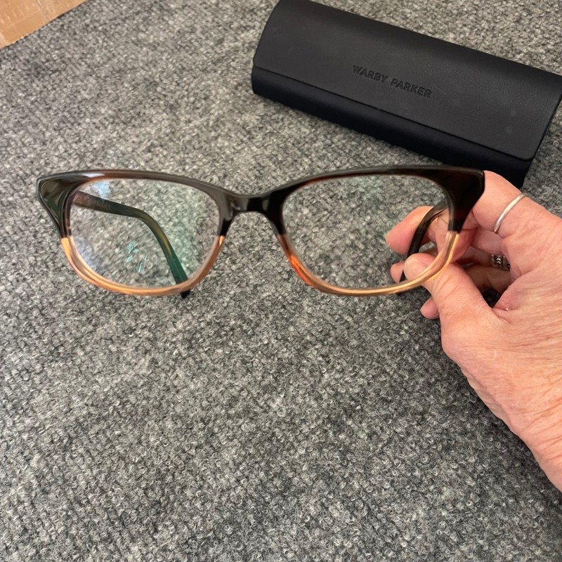 Warby Parker Cateye Glasses Frames Rose 615 Tortoise Shell Fade 49-16-140 Pink