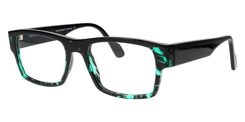 NEW FACE A FACE ARMAN 1 COL 0427 BLACK GREEN TORTOISE AUTHENTC EYEGLASSES 54-17