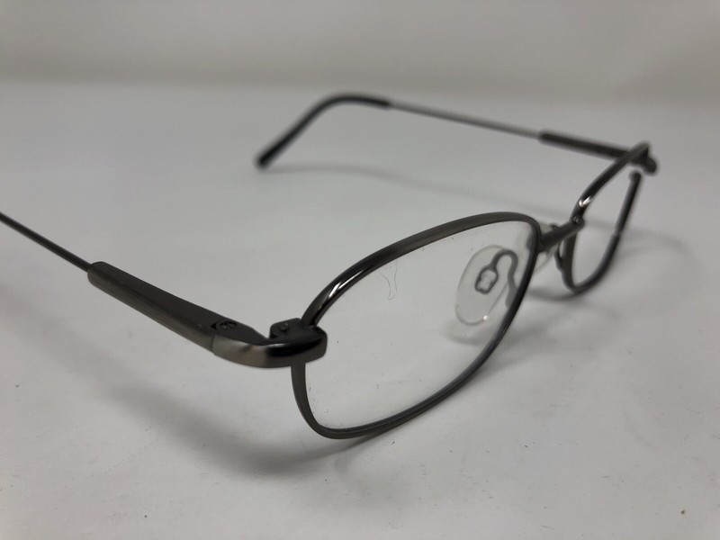 Modern Eyewear Eyeglasses Frame BRADLEY ANTIQUE SILVER 51-17-140 Slvr/Black CQ47 gallery