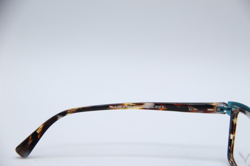 NEW ALAIN MIKLI A02015 B0F5 HAVANA BLUE GUNMET AUTHENTIC FRAMES EYEGLASSES 53-15 gallery