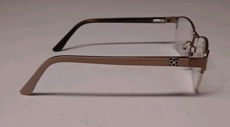 Ann Taylor Petite Rose Gold Metal Half Rim Eyeglass Frames ATP701 C02 48 16 125 gallery