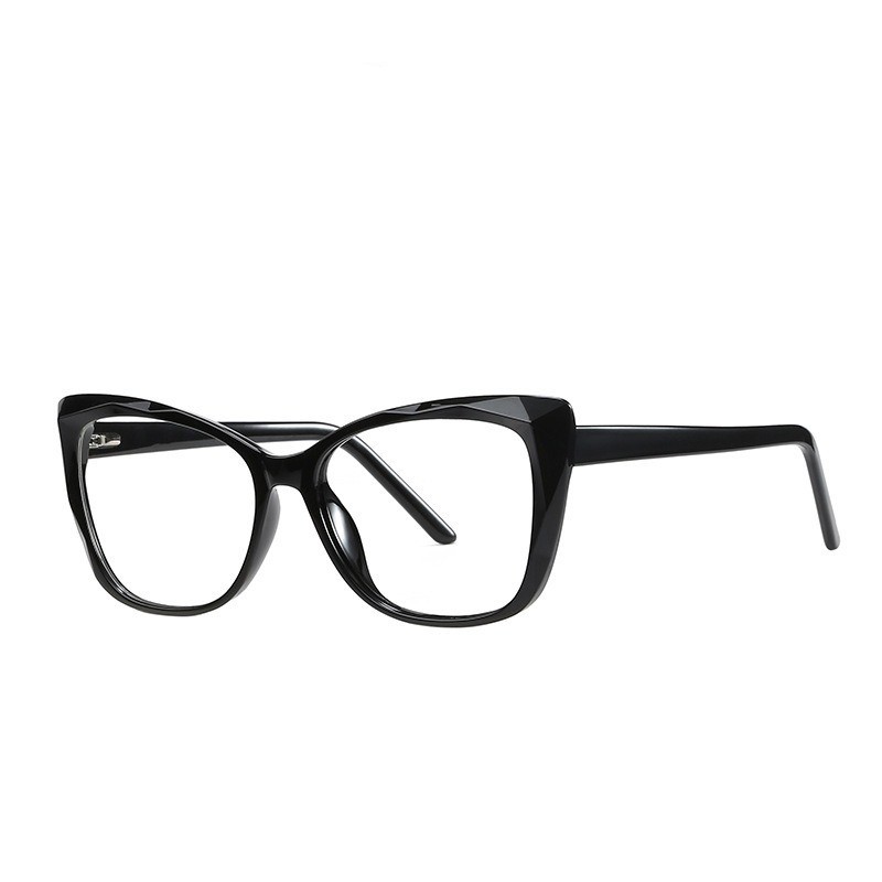 Cat Eye Blue Light Blocking Spring Hinges Fashion Trend Women Glasses Full Rim