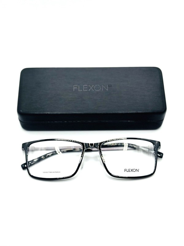 NEW FLEXON EP8009 001 BLACK MEN EYEGLASSES 56MM 18 145 gallery