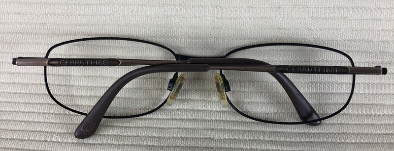 Cerruti 1881 C 7210 54-19-130 Bronze Brown Metal Full Eyeglass Frames Only Nice gallery