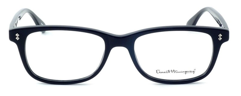 Ernest Hemingway Designer Reading Glasses H4617 in Gloss Black 52mm CHOOSE POWER