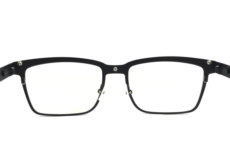 Tom Davies Eyeglasses Frames TD757 Col. 2279 Matte Black Gray Square 54-18-140 gallery