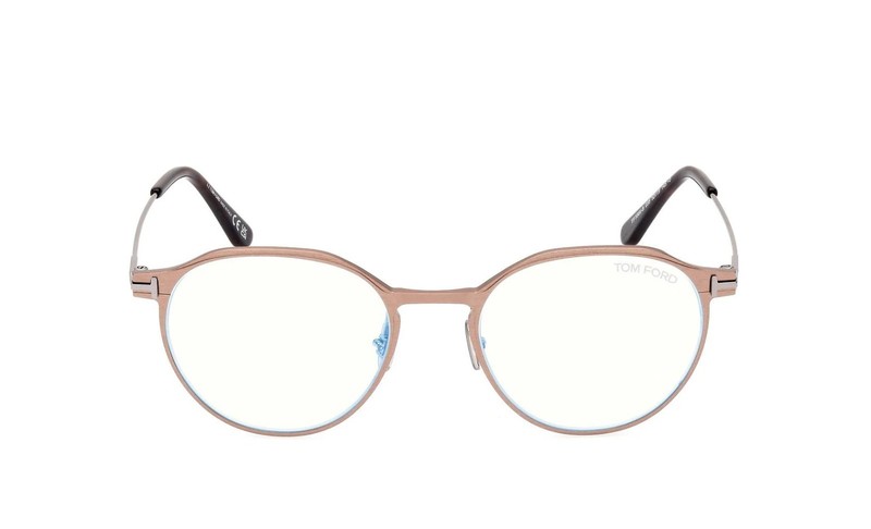 NEW TOM FORD FT5866-B 035 MATTE LIGHT BRONZE 52MM AUTHENTIC EYEGLASSES 52-19-145 gallery