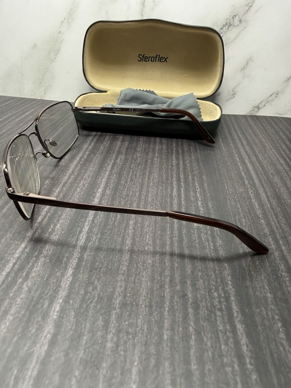 Sferoflex Eyeglasses Frame 5005S 352/73 Women's Brown Full Rim Square 58-16-135 gallery