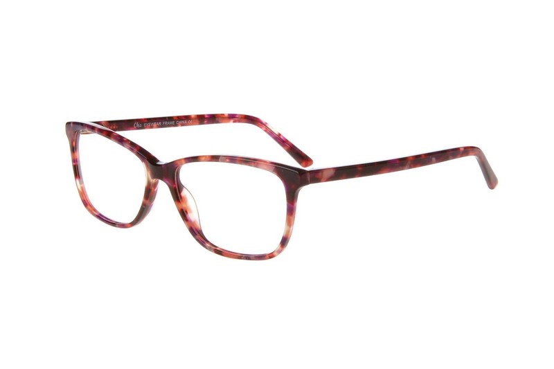 New Chic Plum Havana KAT Eyeglasses 57mm with Case For The Stylish Large Woman