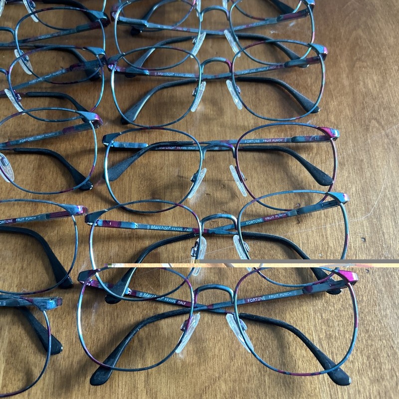 Vintage Wholesale Lot Of 30 Glasses Frames Marchon Fruit Lunch Color Italy gallery