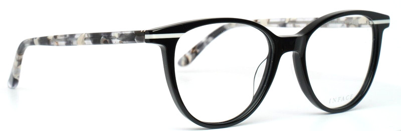INFACE IF9413 6032 Black Womens Cat Eye Full Rim Eyeglasses 49-16-138 B:40 gallery