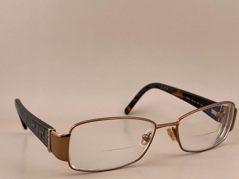 Fendi Eyeglasses Frame F908R 210 Copper Brown / Faded Tortoise 54-16-130 FRAMES