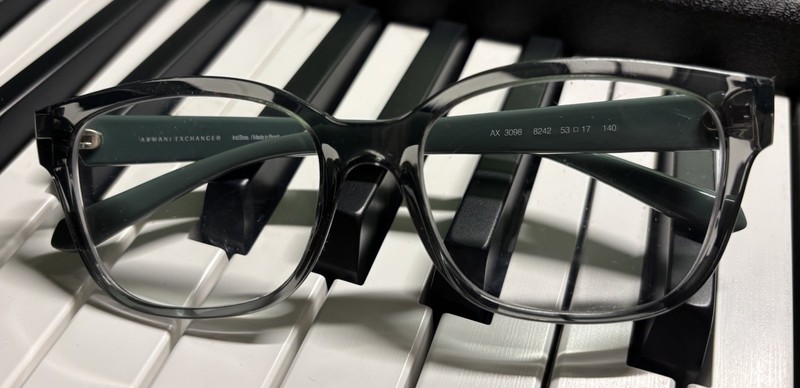 Armani Exchange AX 3098 8242 Green Plastic Full Rim Eyeglasses Frames 53-17 140