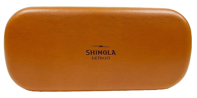 Shinola Silver-Tone/Mahogany Horn Square Eyeglass Frames - SH23001 045 gallery