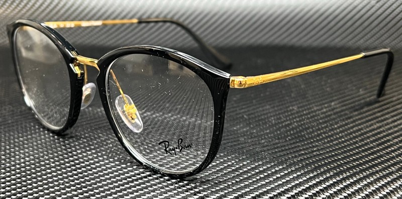RAY BAN RX7140 2000 Black Gold Women’s 51 mm Eyeglasses