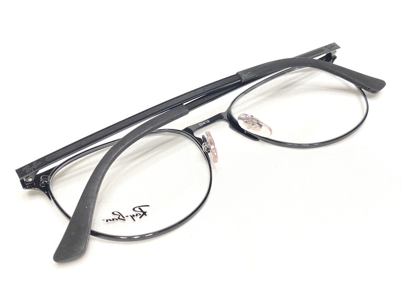 NEW Ray Ban RB6375 2944 Black Round Modern Designer Eyeglasses Frames 53/18~145 gallery