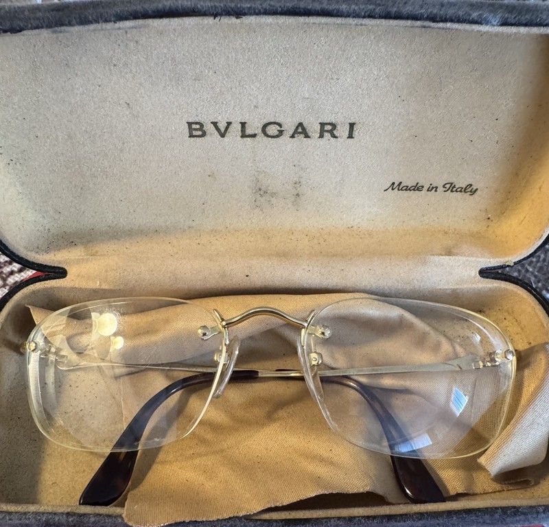 Bvlgari glasses solid 18k gold