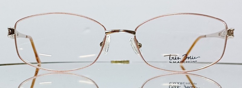 TRES JOLIE BY MARCHON TJ135 662 Eyeglasses SPARKLING ROSE New Metal 55-17-135 gallery