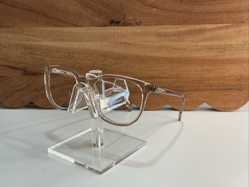 Warby Parker Durand M 668 48-18-142 Pink Clear Eye Glasses FRAMES ONLY
