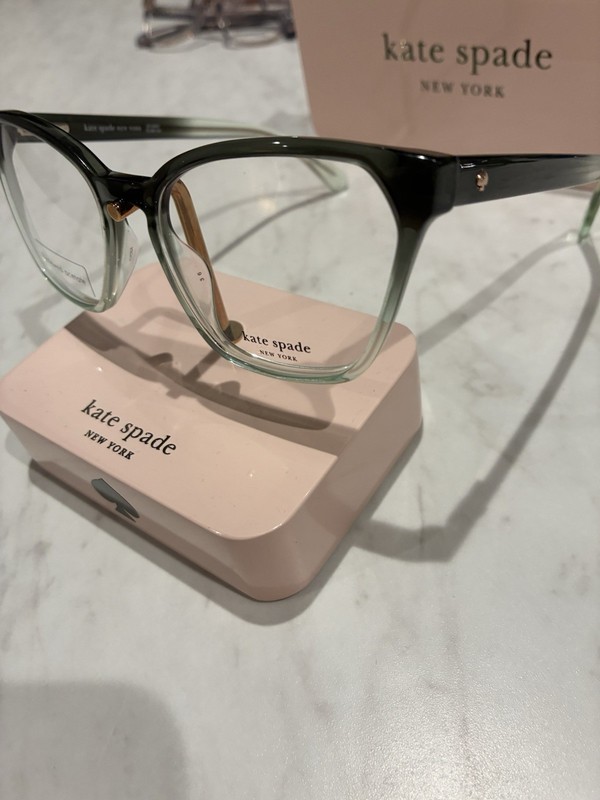 Kate Spade New York Women's Eyeglass Frames ESTI 3UK GRN BLK gallery