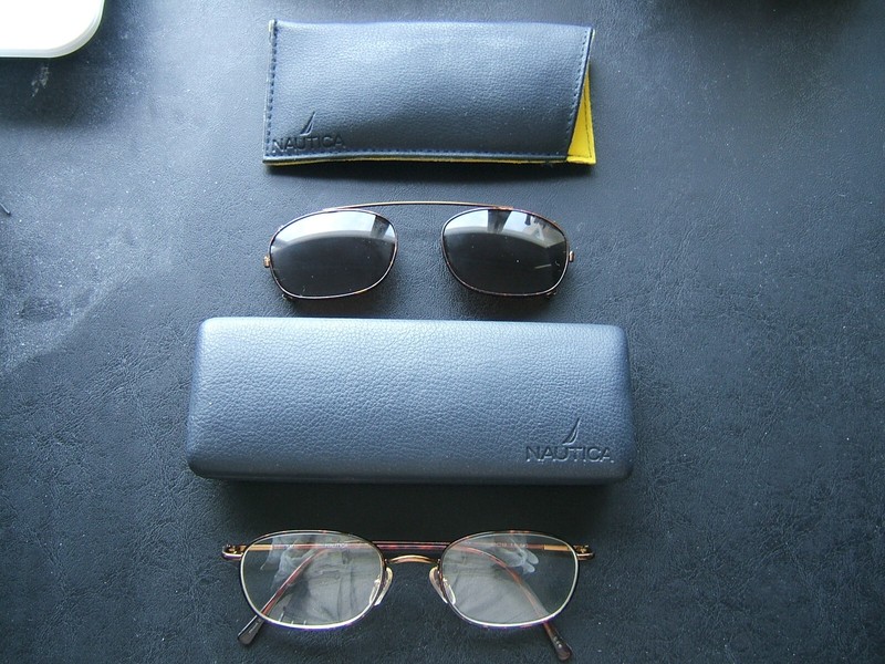 NEW NAUTICA UNI EYEGLASSES N7050 TORTOISE 50-19-140, + CLIP-ON & ORIGINAL CASES