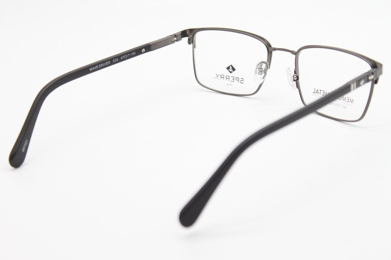 NEW SPERRY WAVE DRIVER C03 GUNMETAL BLACK AUTHENTIC EYEGLASSES 47-17 gallery