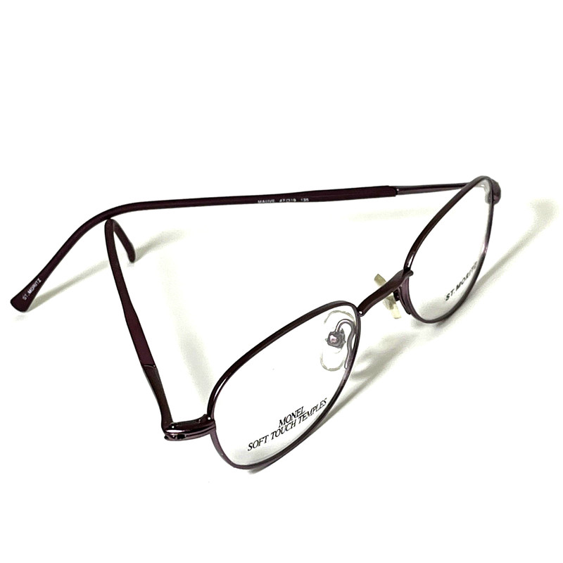 Vintage St. Moritz Monel Mauve Alma Full Rim Glasses Frame 47 19 135 CH37